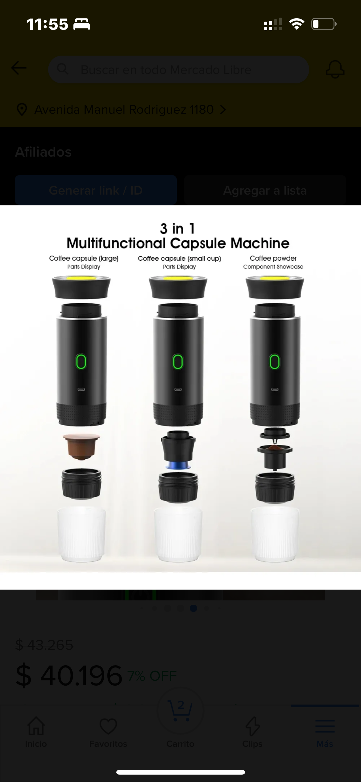 Cafetera Portátil Wild Coffe