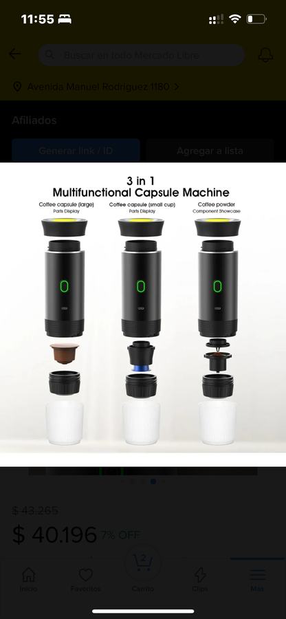 Cafetera Portátil Wild Coffe