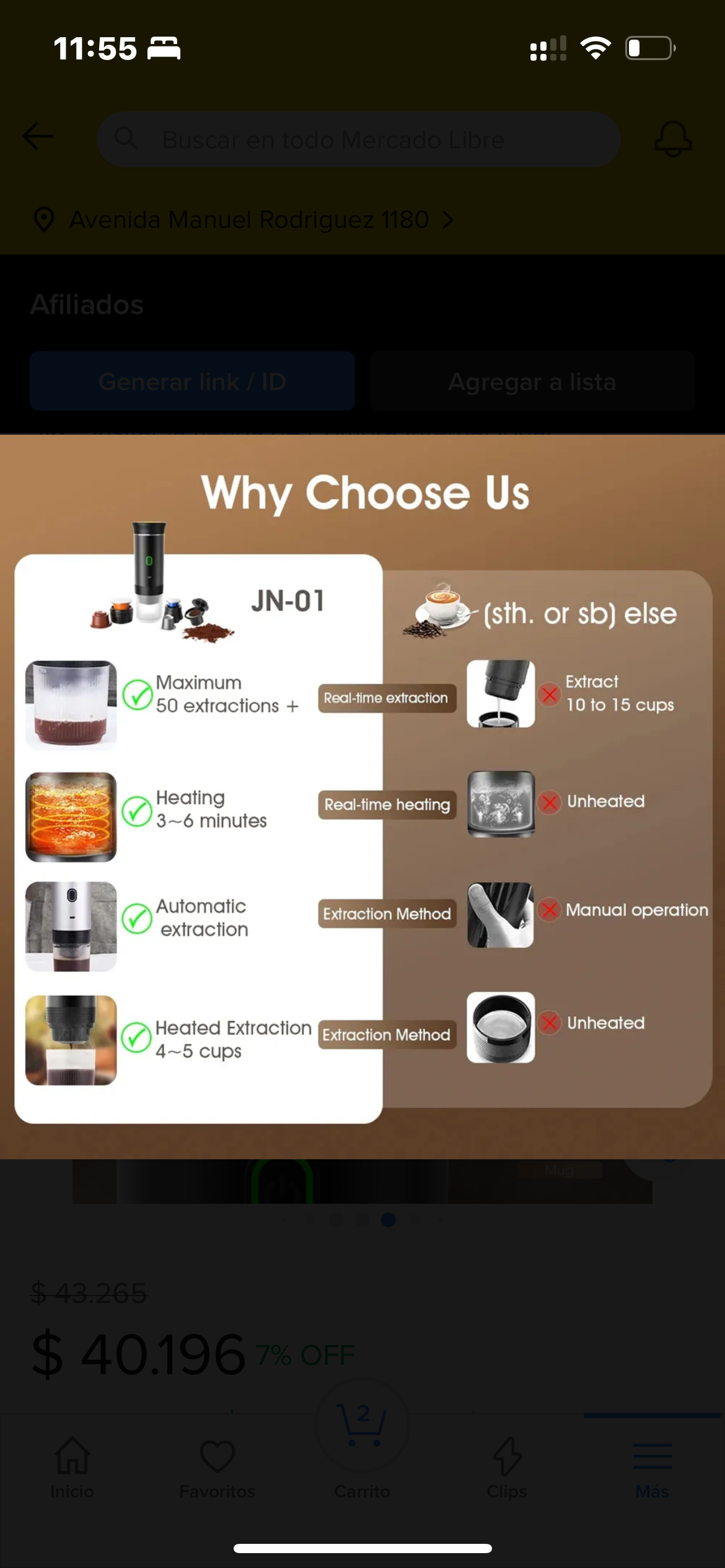 Cafetera Portátil Wild Coffe